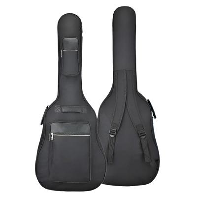 TENOABLE Acoustic Guitar 8mm Bag Case, 40/41 Inch, Thick, Water-repellent, 2-way (Black)