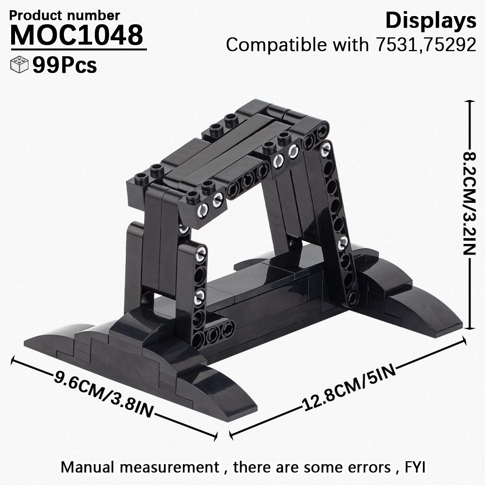 MOC Stand Movie Anime Military Action Figure Display Stands Box Blocks Compatible 75257 05007 75105 High-Speed Championed Block Bricks Toys Playsets