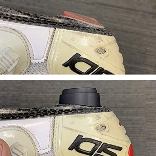 UP HEEL Road Rubber Heels for SIDI Road/Triathlon Shoes, Left and Right Set, Black
