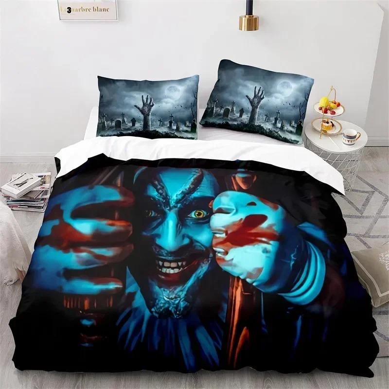 Comforter 3D Print Horror Theme King Zombie Hand Microfiber Gothic Spooky Bedding Set Twin Queen