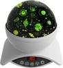 Lighting Lamp, Star Projection with Auto Shut Off Timer, Rotating Options by Remote, Rechargeable Lithium Battery & Dimmable Function