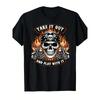 European Sizes Men'S Funny "Take It Out & Play with It" Skeleton Biker Motorcycle Graphic T-Shirt - Edgy Skull & Flames Design, Retro Vintage Style