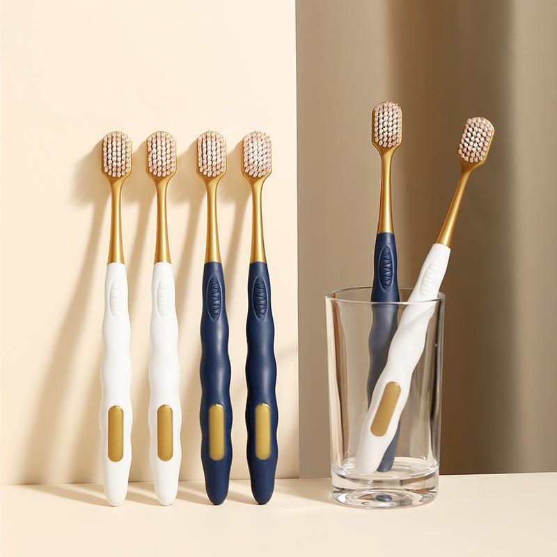 6Pcs/set Wide Head Dense Silk Soft Toothbrush Adult Soft Fur High-density Household Deep Cleaning Mouth