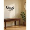 Black Metal Family Wall Art Minimalist Home Decor Gift for Living Room