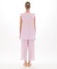 Narue Shirring Double Gauze Jacquard Sorbet Frill Pajamas 24-31420-PU-M-L