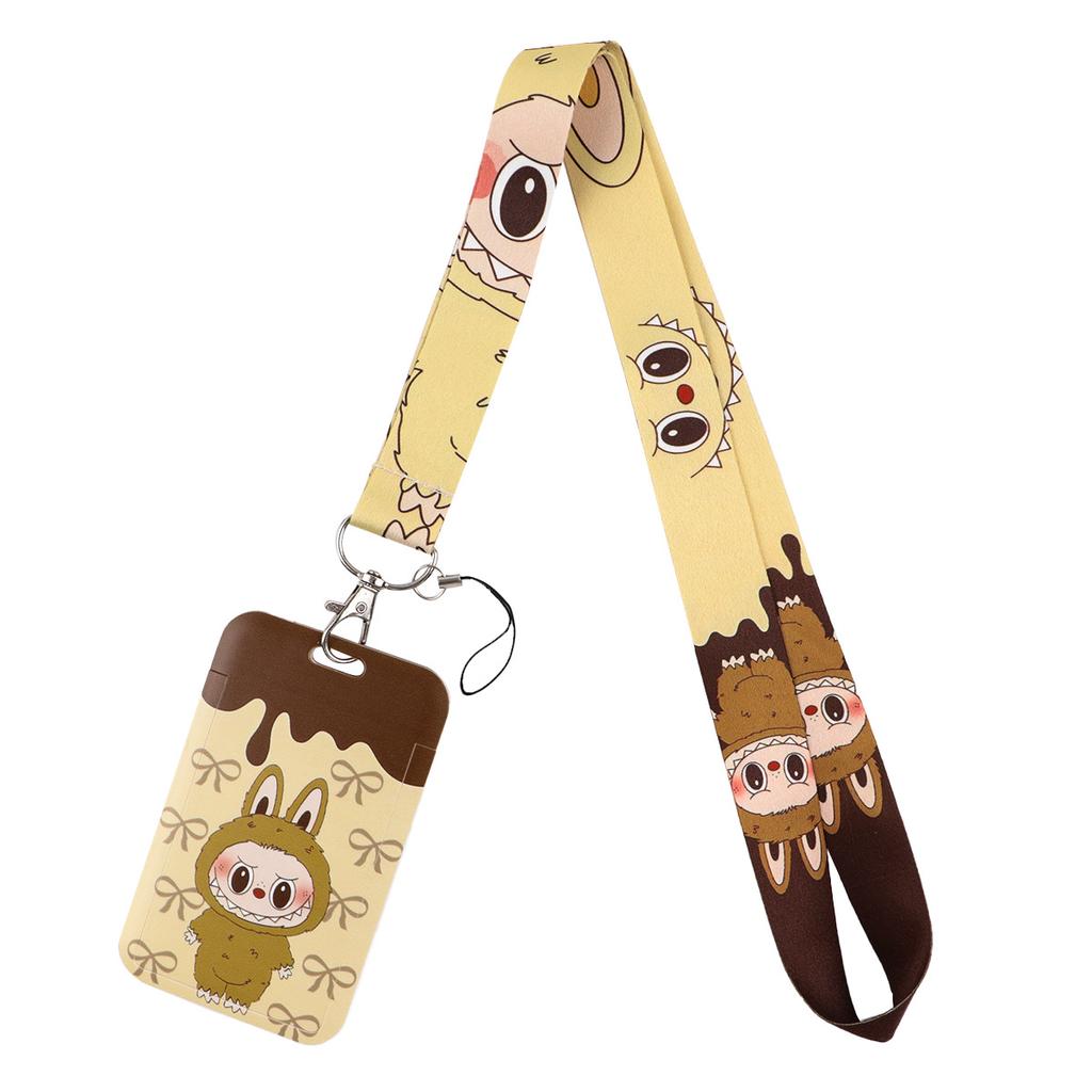 Badge Holders Card Pocket  Adjustable Neck Strap for ID Cards, Office, School - Soft Fabric Lanyard for Nurses, Teachers, Kids