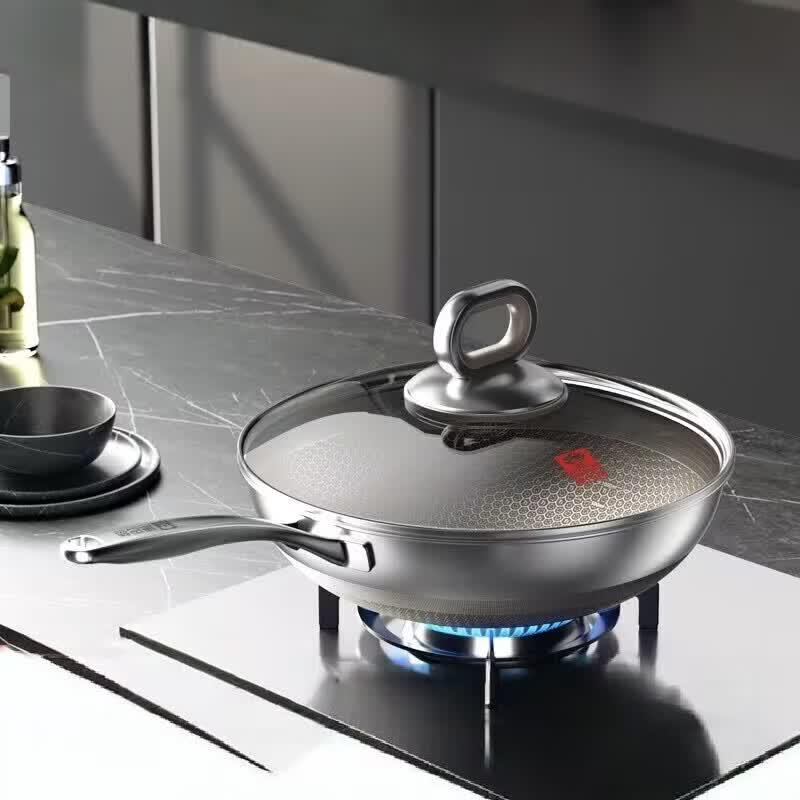 Kambach Titanium Honeycomb Nonstick Wok