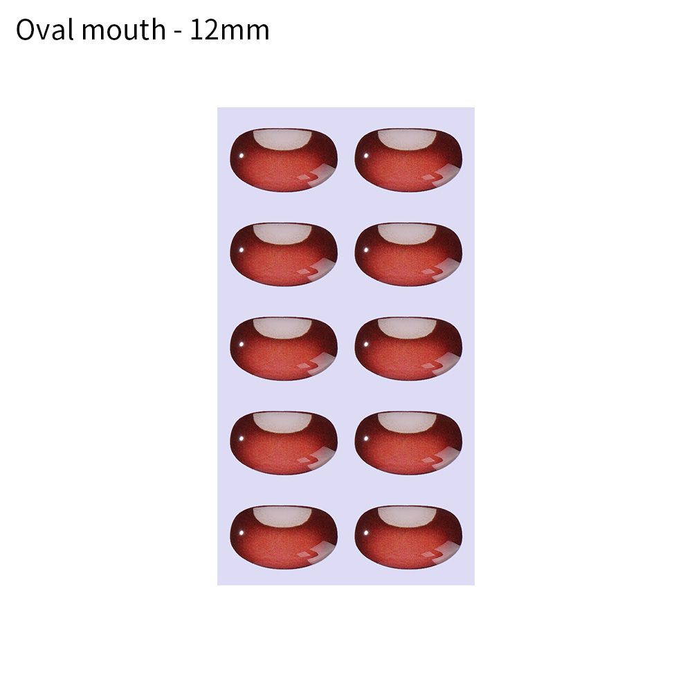 styles Decals cute MouthChips Paper Face Organ Paster Cartoon Mouth Stickers Anime Figurine Doll