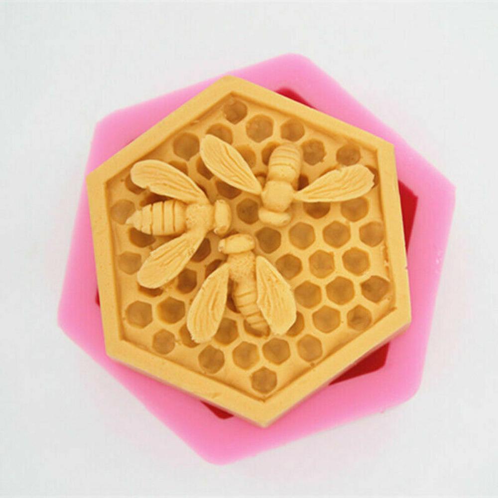 DIY Craft Epoxy Resin Desk Decoration Soap Mold 3D Silicone Candle Mould Honeycomb Mold Wax Model