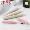 2 Pcs Colorful Storage Boxes Simple Practical Toiletries Suit Travel Portable Toothbrushes Cover Box Home Toothbrush Storage Box