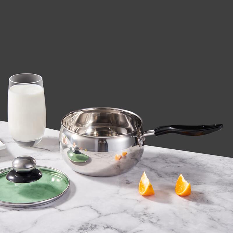 LUVHOO Little Princess Curved Stainless Steel Milk Pot