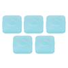 Pcs Small Plastic Box Transparent Blue Multifunctional Dust Prevention Clear Container for Handicr