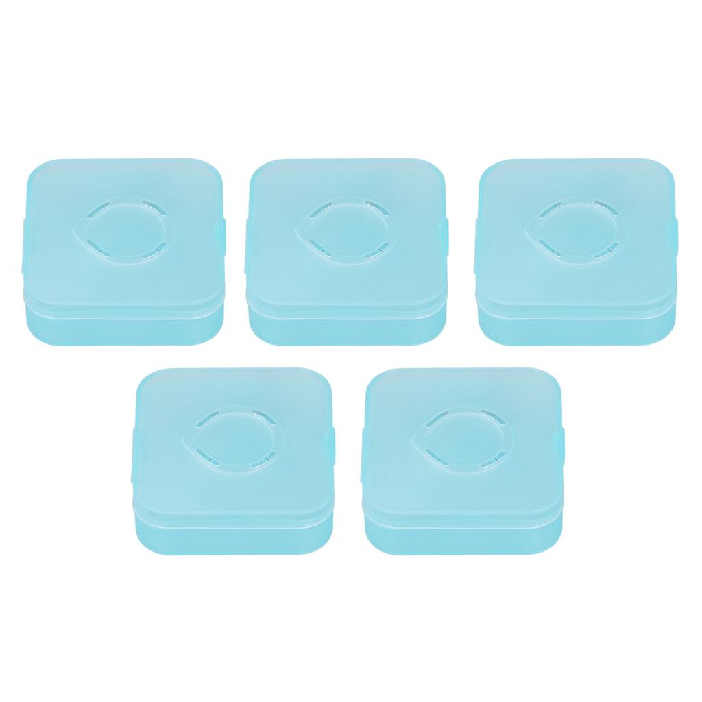 Pcs Small Plastic Box Transparent Blue Multifunctional Dust Prevention Clear Container for Handicr