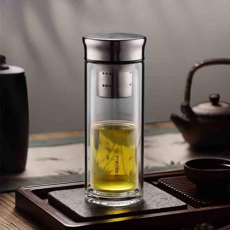 Feijian Crystalline Series Double Wall Glass Cup