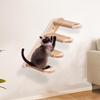 Cat Climbing Shelf Wall Mounted Sturdy Cat Climbing Steps Cat Stairway Cat Climbing Shelf Space-Saving Cat Stairs & Steps For