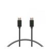 Nabíjecí kabel USB - KSIX - BXCUC03S - USB-C (M) USB-C verze (M) - 1 metr - Černá