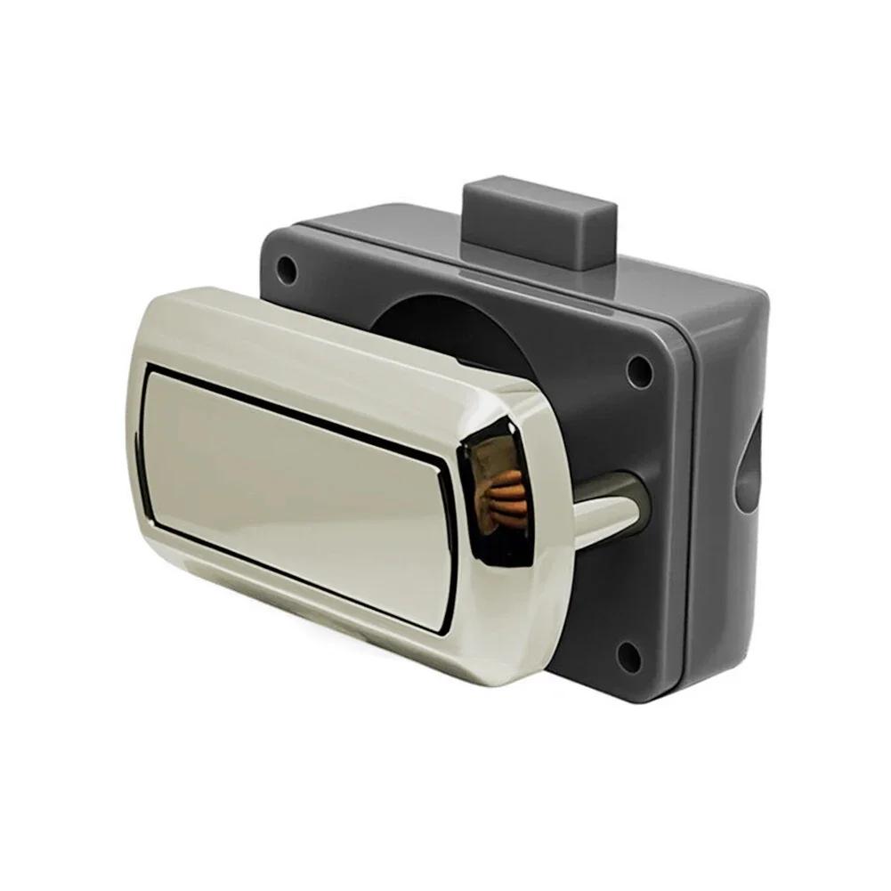 Button Lock Furniture Yacht RV Wall Cabinet Handle-free Button Lock Door Lock For Swift Caravan Motorhome Replacement