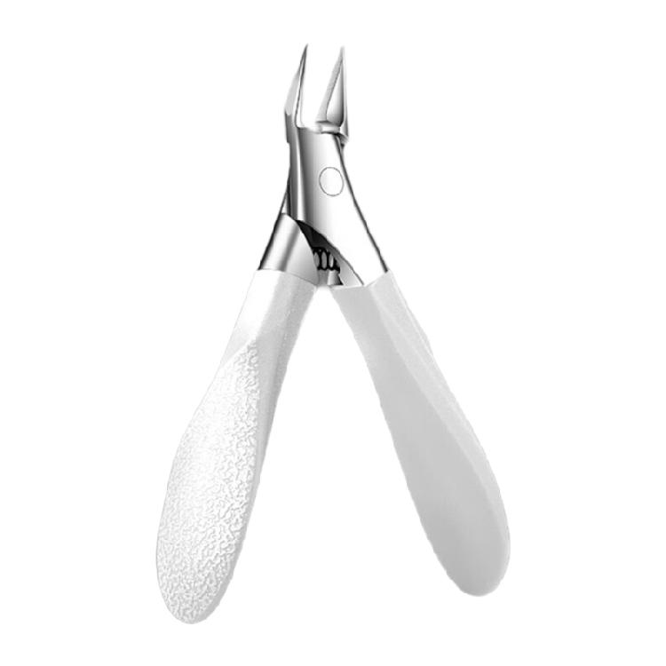 

Precise Toenail Clippers for Ingrown Nails Stainless Steel Construction Dead Skin Remover for Thick Nails and Calluses білий