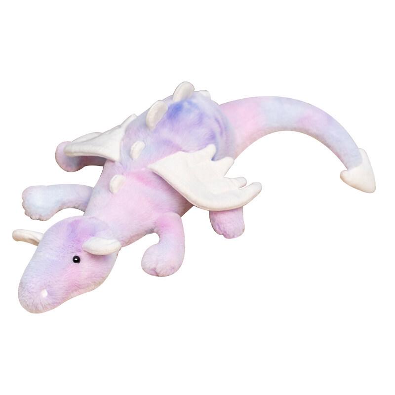 Multi-color Plush Snow Dragon Dinosaur Doll - Child's Companion Gift