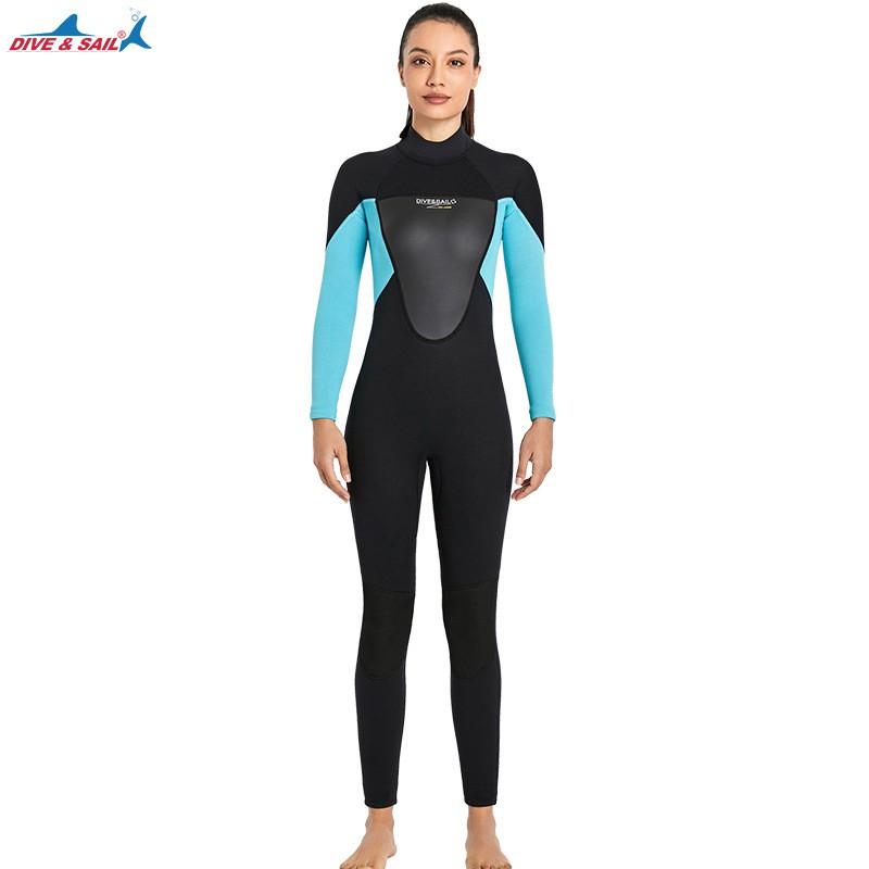 Diving Suit 3MM Men's One-piece Thermal Women's Outdoor Cold-proof Snorkeling Swimming Jellyfish Swimsuit
