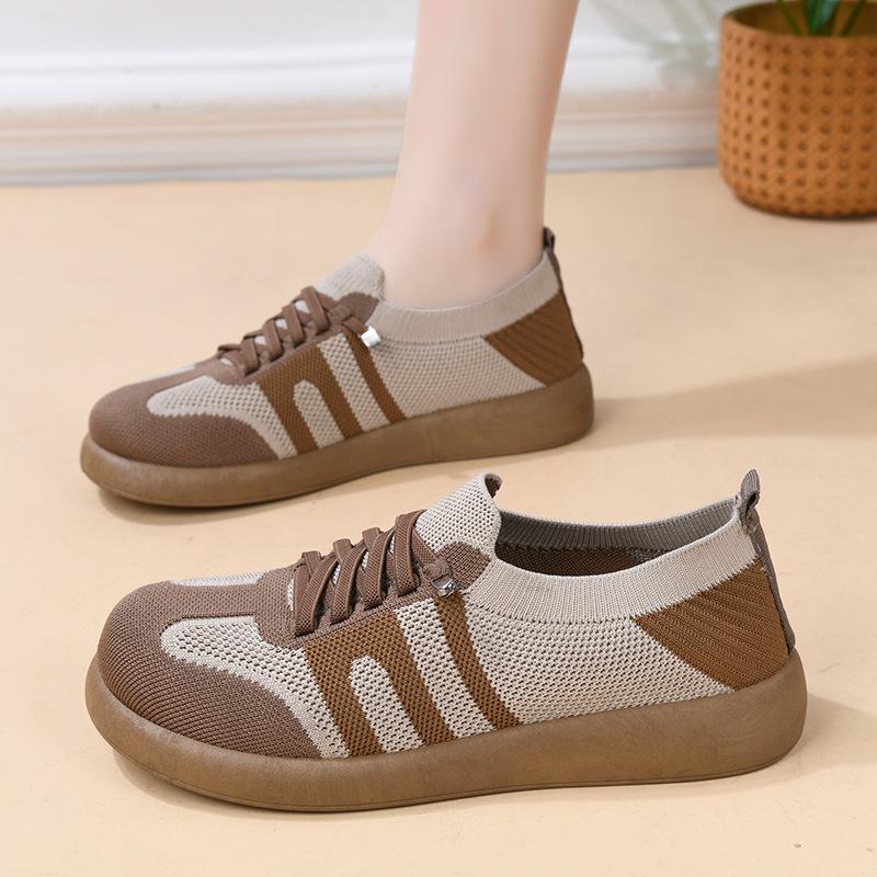 

Shoes women s spring and autumn new breathable lazy shoes soft sole wear-resistant single shoes casual versatile women s shoes-pedal shoes 41