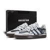 BARREDA German Army Trainers Unisex Low Top Black/White/Gray JQ4234(Team1727-)