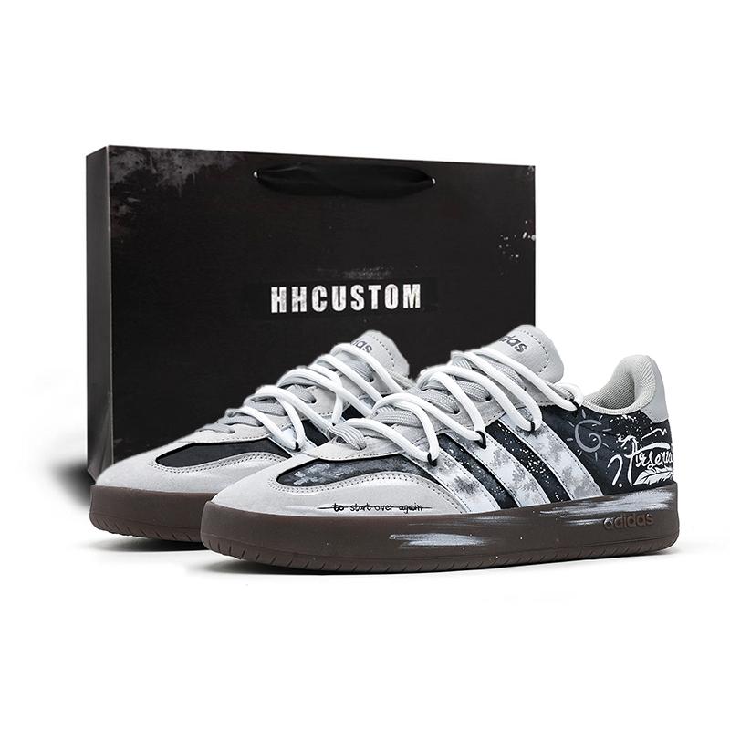 adidas BARREDA Bundeswehr Sneaker Unisex Niedrig Schwarz/Weiß/Grau JQ4234(Team1727-)