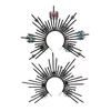 Punk Spiders Headbands Artistic Spiked Hair Hoop Gothic Rock Headwear for Role Play Unisex Rock Spiked Headwear Accessory