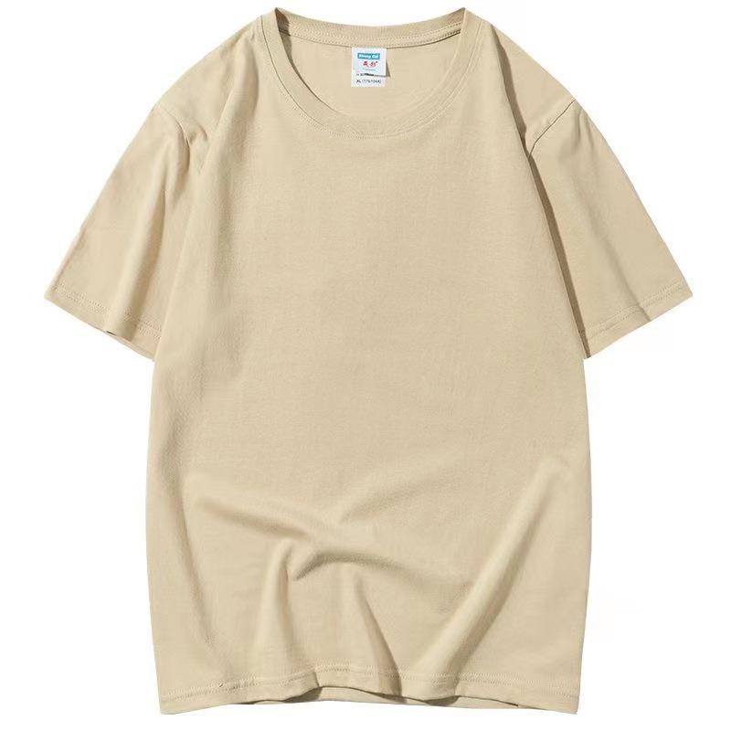 Unisex Locker geschnittenes T-Shirt mit Rundhalsausschnitt aus gekämmter Baumwolle mit Logodruckoption - Einfarbig, Kurzärmlig, Ideal für die Arbeit oder Freizeit.