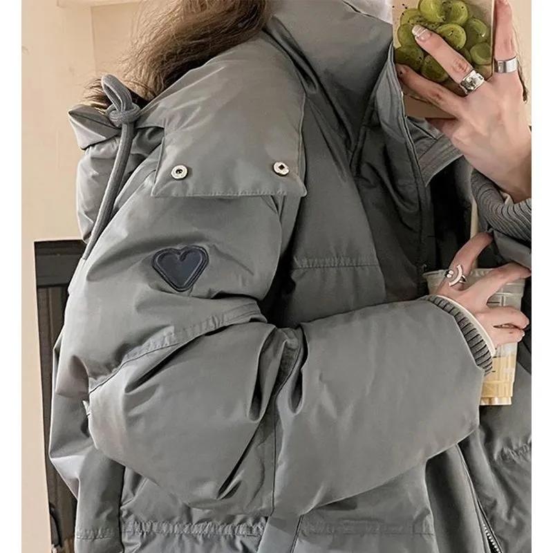 Women's Winter Outdoor Padded Jacket Coat Hooded Solid Thick Parka Waterproof Jacket