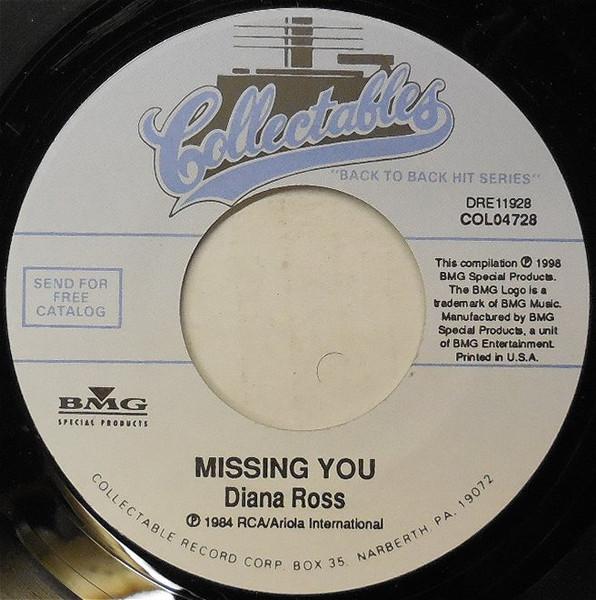 

7inch Record DIANA ROSS Missing You NONE Collectables Jamaica Blues Used