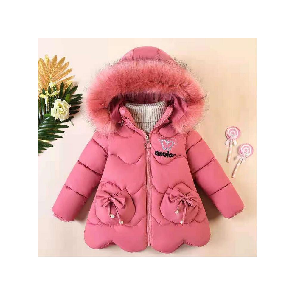 Baby Kids Girls Coat Parka Hooded Padded Warm