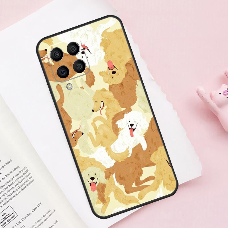 Golden Retriever Dog For Samsung Galaxy M23 M33 M53 M13 M11 M51 M14 M34 M54 M20 M30s M12 M52 M15 M55 M32 Case