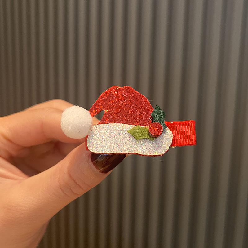 Christmas Hair Clips for Kids: Cute Cartoon Side Clips for Baby and Little Girl Hair Accessories