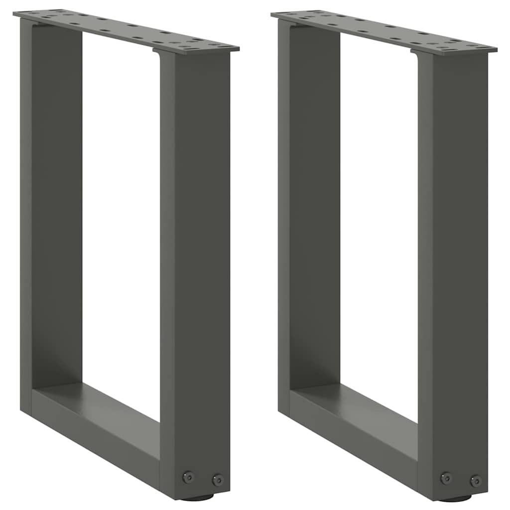 Vidaxl Nogi Do Stolika Kawowego, 2 Szt., Antracyt, 38X(42-43) Cm, Stal