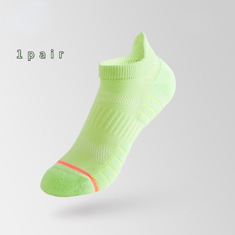 

Размер 35–39, женские короткие весенне-летние тонкие дышащие носки для бега, спортивные носки с полотенцем на нижней части One-size зелёный