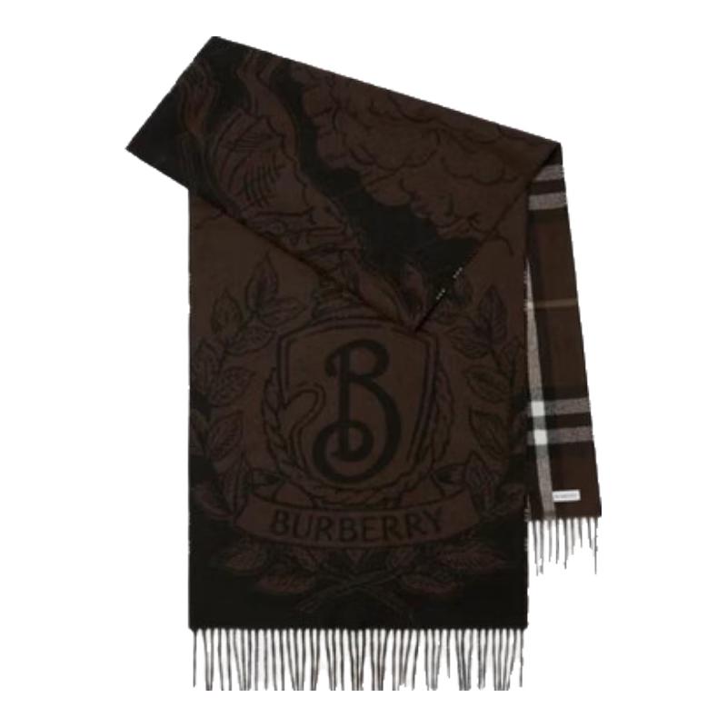 

Двостороння шарф з візерунком Burberry One Size