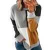 QICED Women's Fashion Casual Long Sleeve O-Neck  Blouses & Shirts