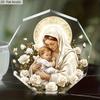 2D Flat "Nativity Scene" Acrylic Desk Decor Plaque, Mary & Jesus, Suitable for Wall Decoration, Porch, Room, Villa, Accents Home, Hallway, or Workplac
