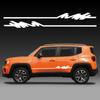 2 Stück Streifenaufkleber für Autoseitentüren Vinyl-Abziehbilder für Jeep Renegade Compass Auto Karosserie Styling Dekorationsaufkleber Zubehör