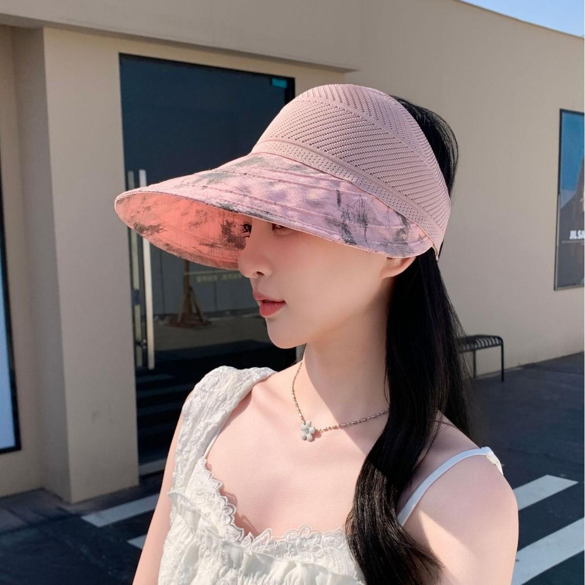 Empty Top Sun Protection Hat Women S Windproof Summer Uv Protection Big Brim Sun Hat Small Outdoor Sun Hat Adjustable