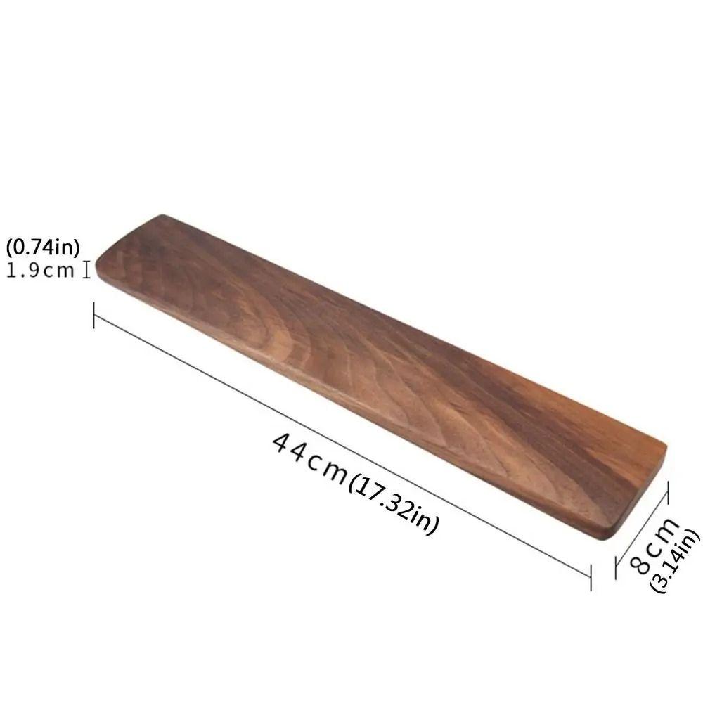 

Walnut Wooden Keyboard Wrist Rest Ergonomic Keyboard Holder Palm Typing Support Pad Computer L