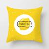 Yellow Flower Pillowcase Office Living Room Home Pillowcase Car Ornaments