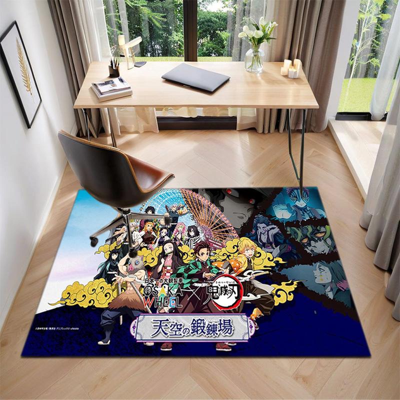 Japanese manga artist Koyoharu Gotouge's Demon Slayer carpet is suitable for living room and bedroom doormats office balcony decorative rugs H9