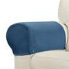 2pcs Solid Color Armchair Covers Non-Slip Anti-dust Sofa Armrest Protector Soft Velvet Couch Arm Rest Covers Furniture Protector