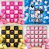 50Pcs Rose Pink Blue Square Foil Balloons DIY Wall Balloons Square Background Block  Birthday Party