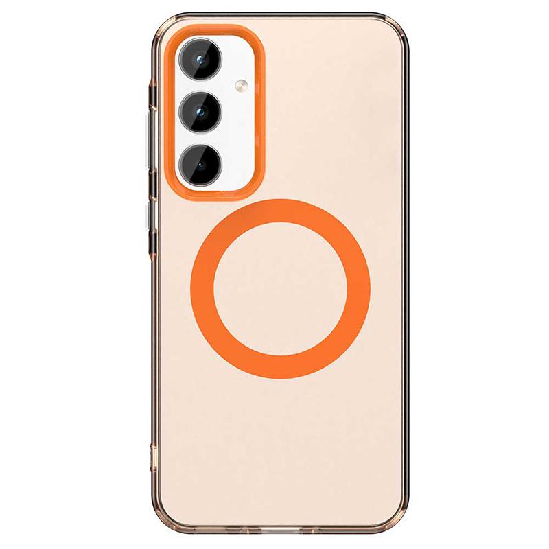 For Samsung Galaxy A55 For Magsafe Magnetic Phone Case For Samsung Galaxy A55 TPU Shockproof Candy Color Wireless Charge Cover