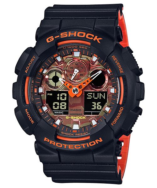 

Casio Men s Resin 200M Water Resistant Digital Shock Resistant Quartz Watch GA-100BR-1A чёрный