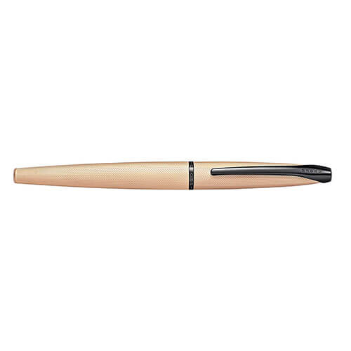 Cross ATX Brushed Rose Gold Etched Diamond Pen (Med Fountain)