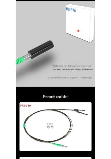 High-Speed M3M4M6 Fiber Optic Sensor with Diffuse Reflection, Through-Beam, Elbow, Straight Head, & Coaxial Probe